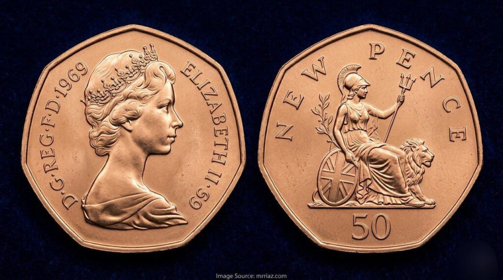 1969 50p New Pence Value: Rare British Coins
